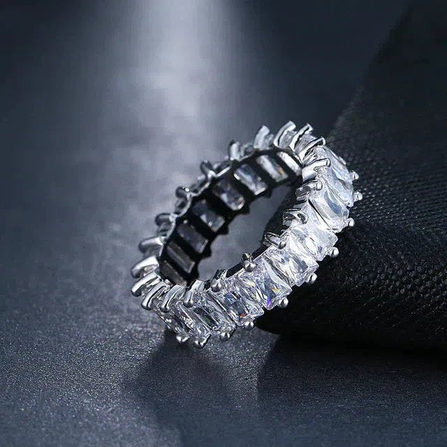 Prong-Set Cubic Zirconia Eternity Ring