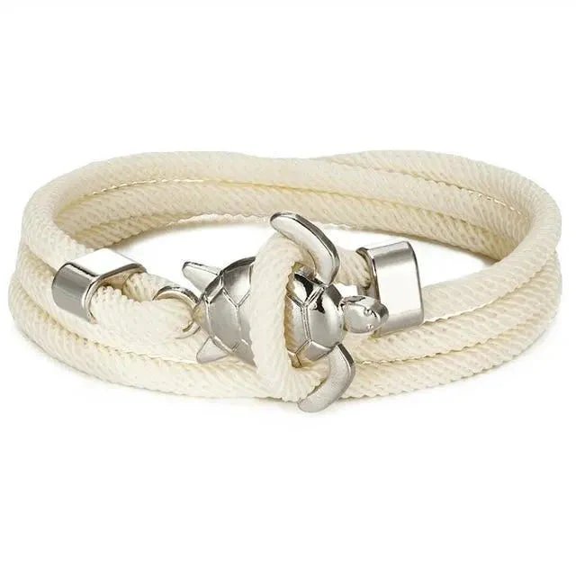 Braided Rope Anchor Clasp Bracelet