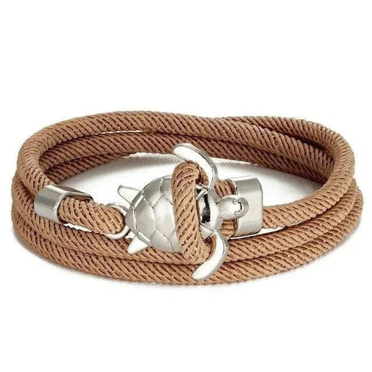 Braided Rope Anchor Clasp Bracelet