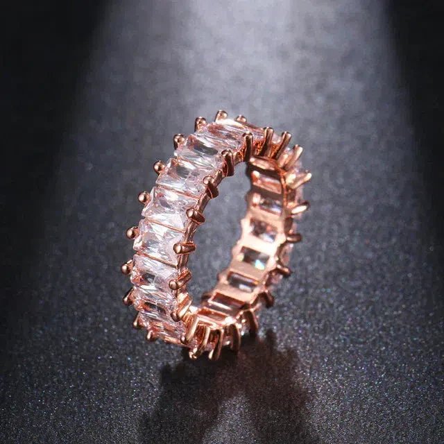 Prong-Set Cubic Zirconia Eternity Ring