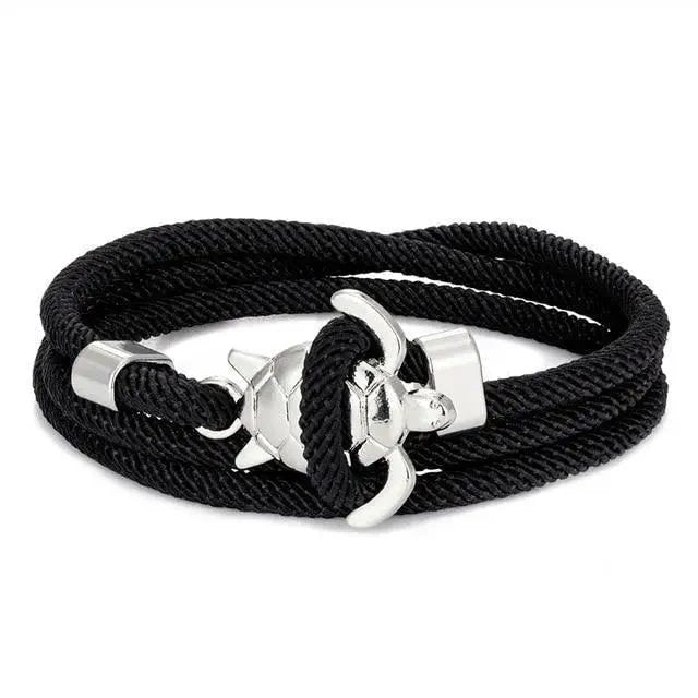 Braided Rope Anchor Clasp Bracelet